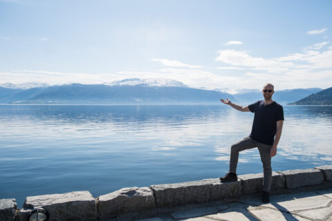View of the Sognefjord from Balestrand.